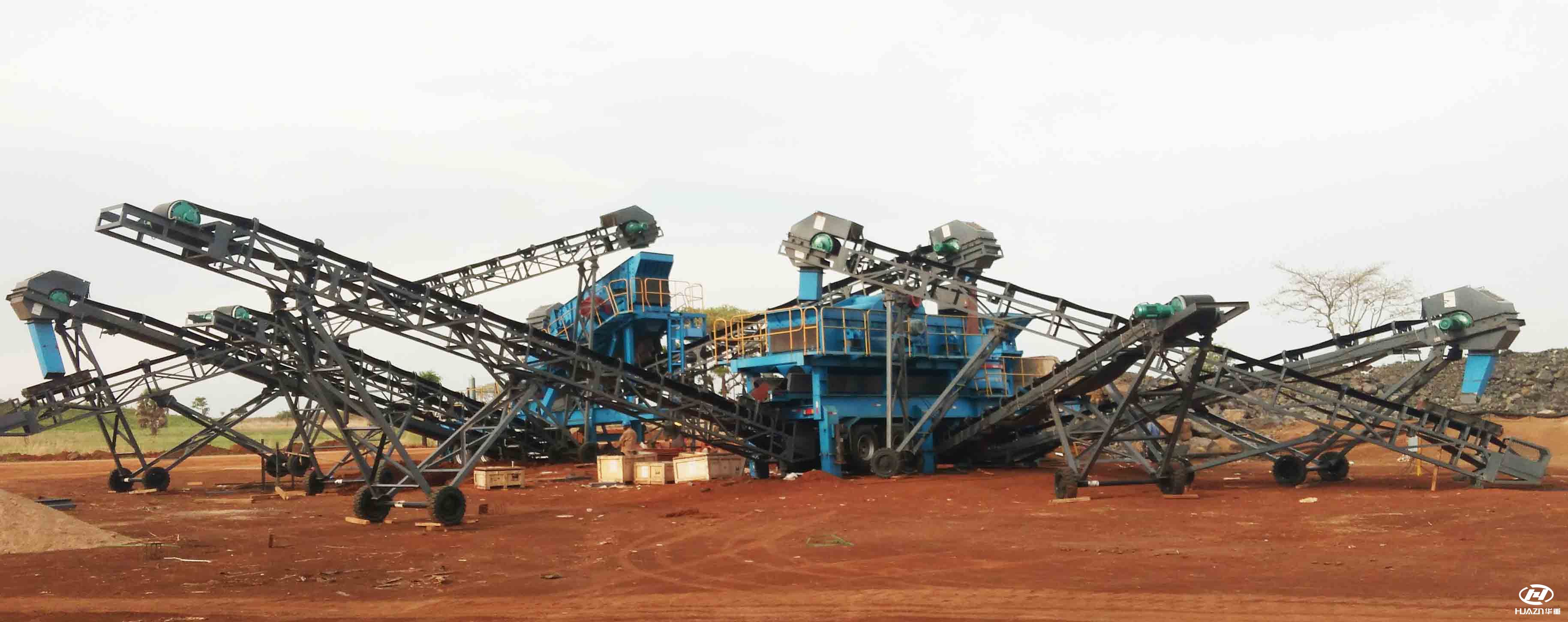 移動破碎站  砂石料生產線