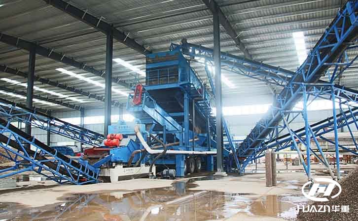 時(shí)產(chǎn)150噸鵝卵石移動(dòng)破碎生產(chǎn)線在宜陽(yáng)開(kāi)機(jī)