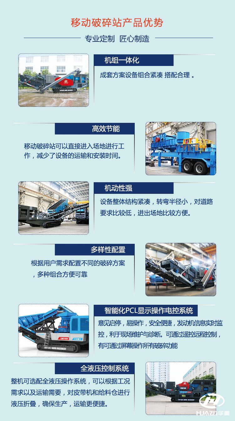 石材移動破碎機