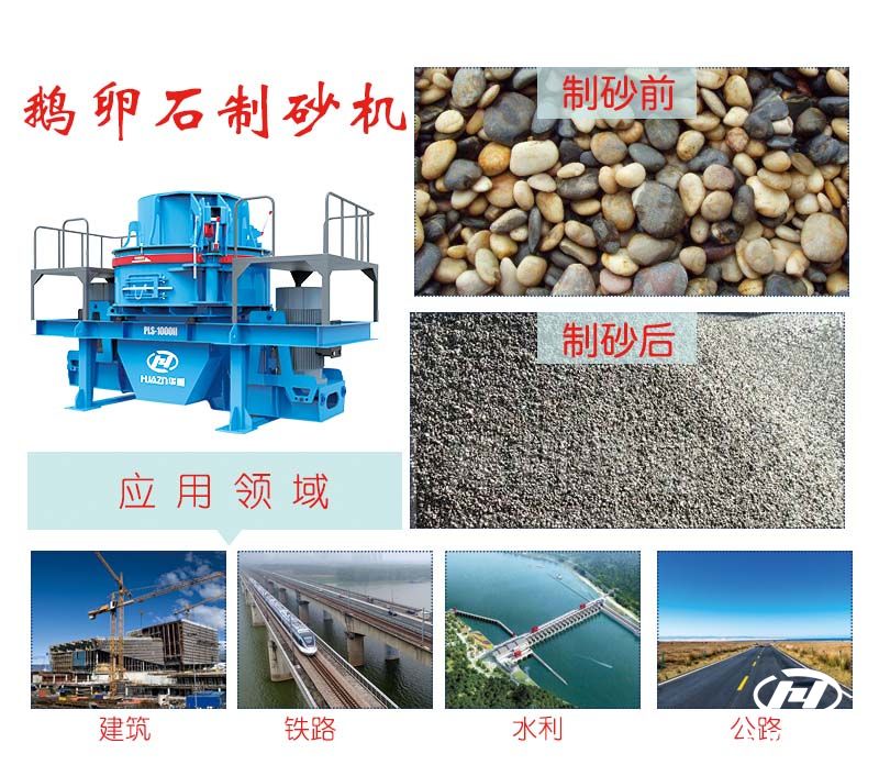 河卵石制砂機生產(chǎn)線