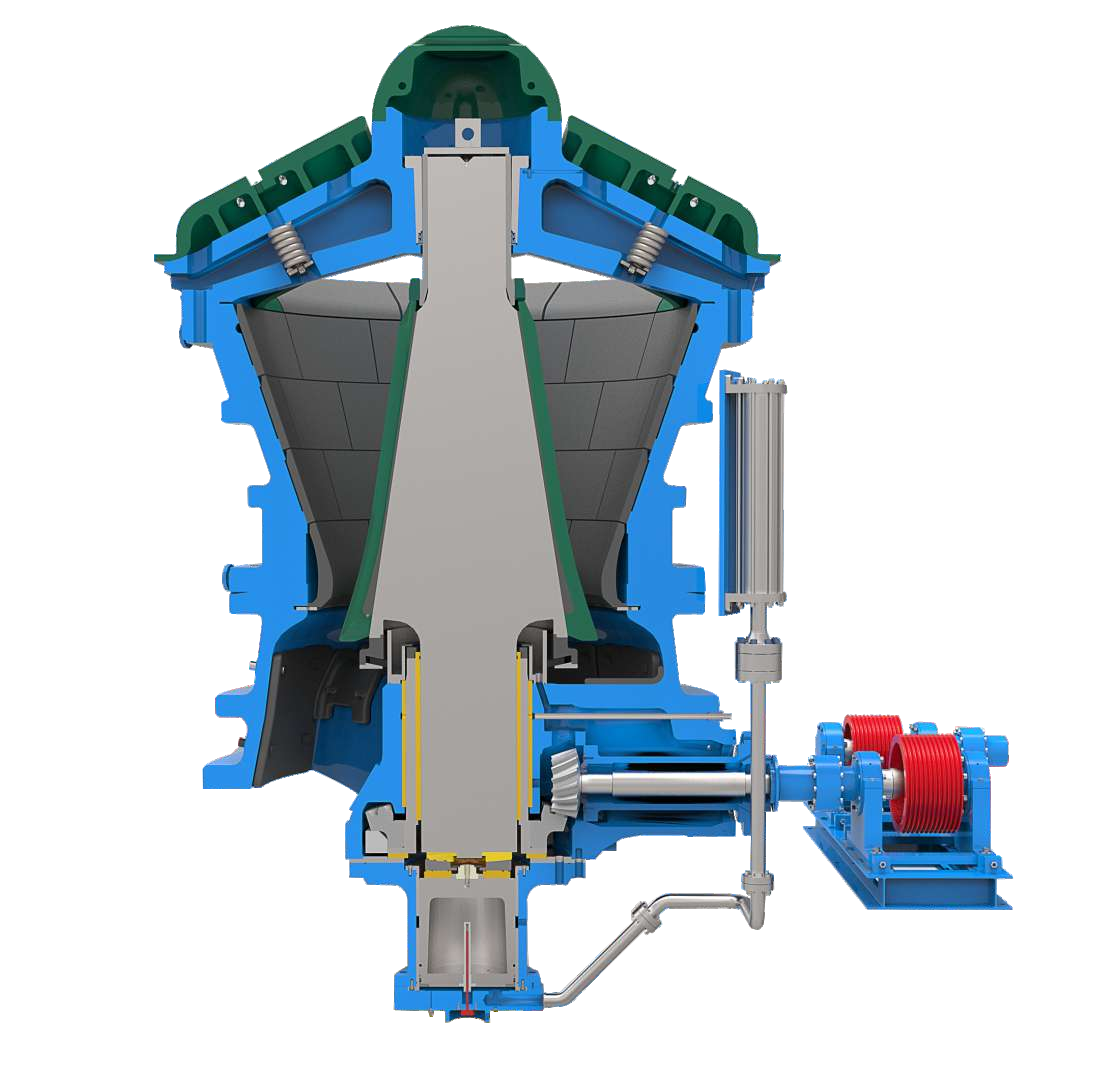 旋回式破碎機5大部件的安裝要點