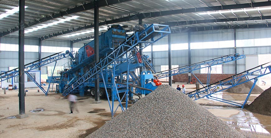 時產150噸鵝卵石生產線