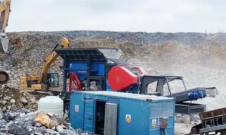 移動顎式破碎站