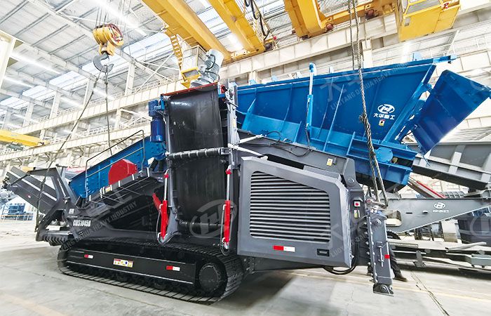 大華重工重型篩分站CMS1845H試機成功并順利發貨